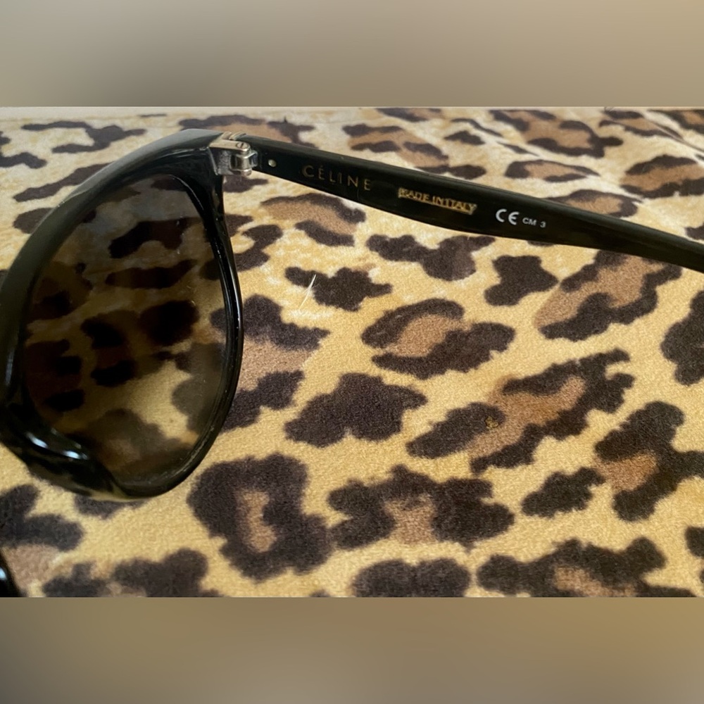 Celine Black Oversized Gradient Lens Sunglasses CL 41068/S - Picture 6 of 7